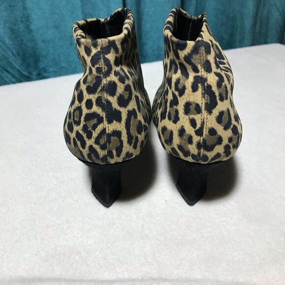 Thierry Rabotin Ella leopard fabric booties with suede heels 36 made in Italy - Picture 6 of 14